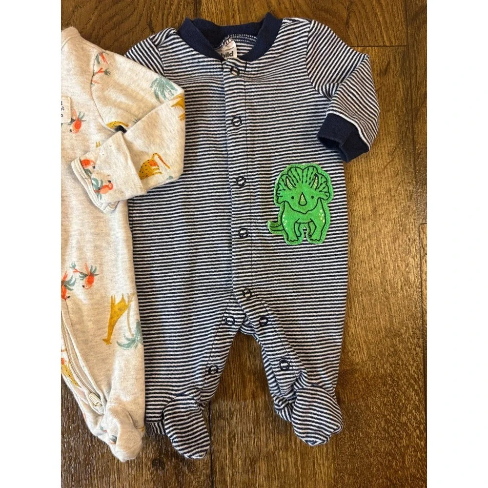 Baby Boy Newborn Sleepers Clothes Lot Bundle Sleep N Play Outfits Wild About Mom